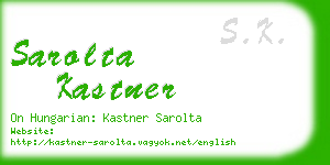sarolta kastner business card